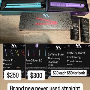 SA Bionic Pro Ceramic Hair Straightener - Purple